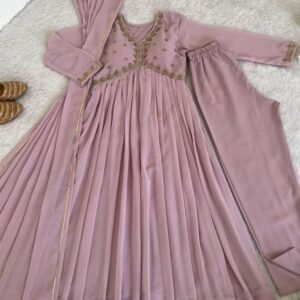 Fox Georgette Baby Pink Gown