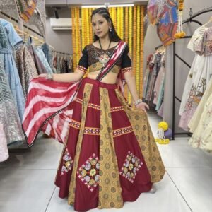 Full Stitched Fancy Printed Rayon Lehenga Choli