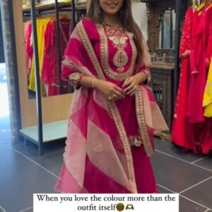 Fully Stitched Georgette TopBottom And Dupatta