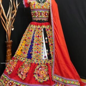 Gamthi Multi Kids Navratri Traditional Lehenga