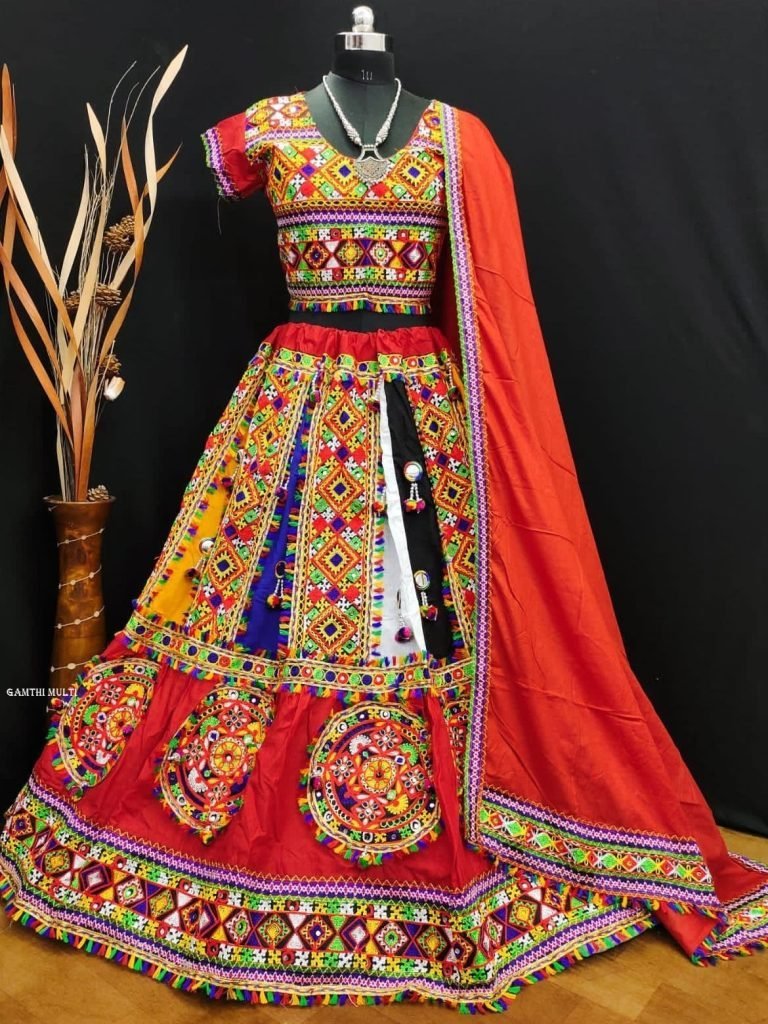 gamthi multi kids navratri tra 1717145528 Gamthi Multi Kids Navratri Traditional Lehenga