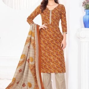 Golden Kurti Pant Set With Dupatta