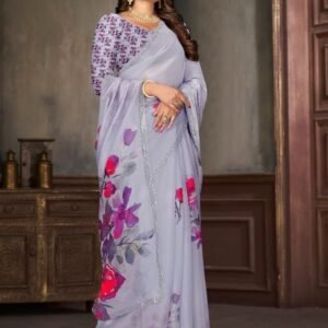 Good Quality Light Purple Saree