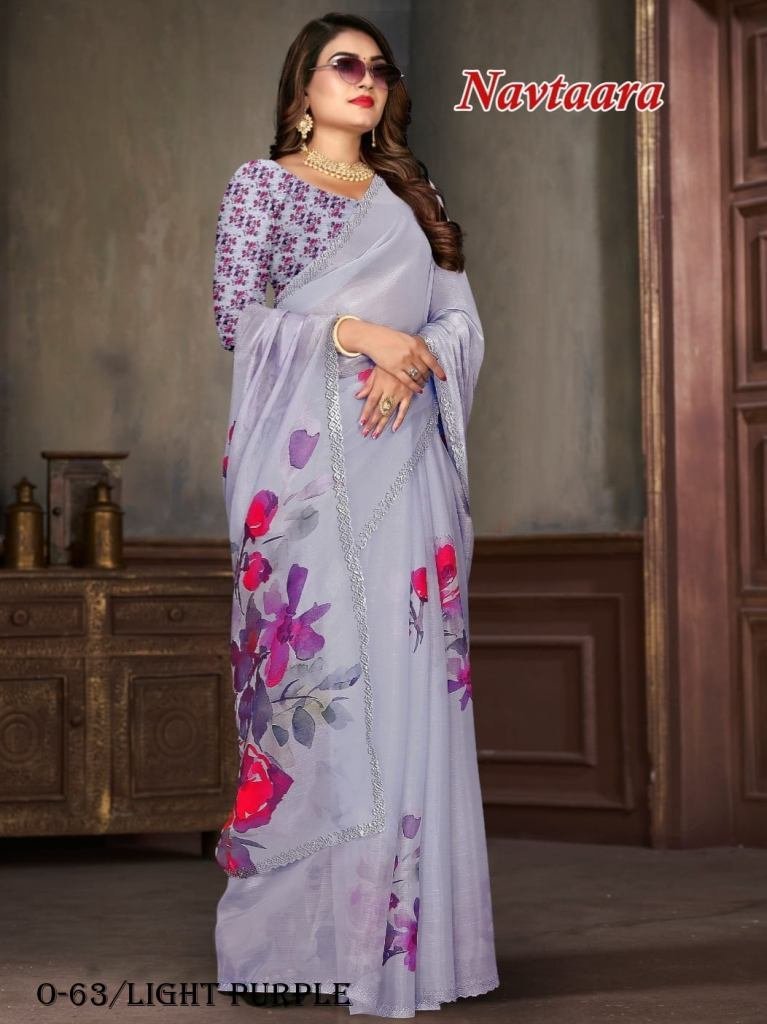 good quality light purple sare 1724158108 Good Quality Light Purple Saree