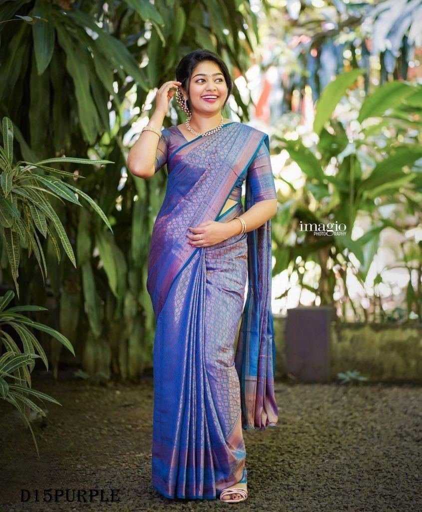 gorgeous zari work bnarasi sof 1719496250 Gorgeous Zari Work Bnarasi Soft Silk Saree with Blouse