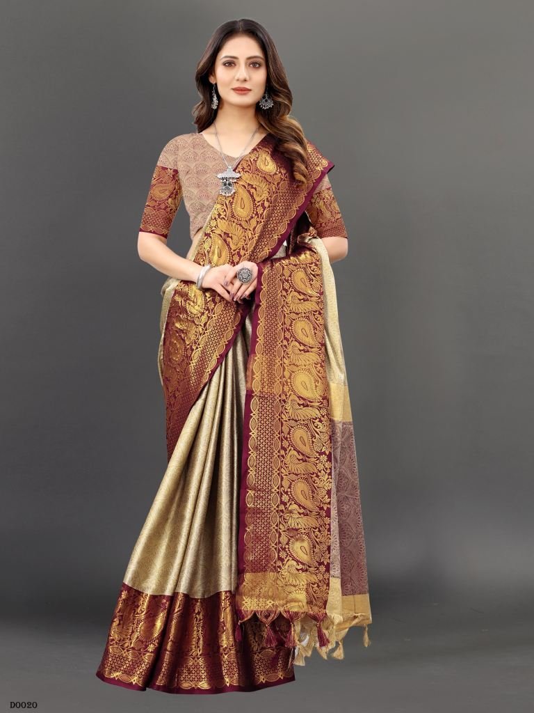 graceful fusion embrace fancy 1718454037 Graceful Fusion Embrace fancy Cotton Silk Saree