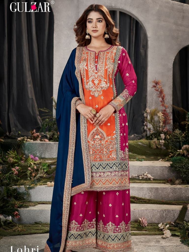 grand luxury look embroidered 1735045927 Grand Luxury Look Embroidered Chinon Pakistani Palazo Suits