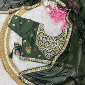 Priesting Green Rich Elegant Saree