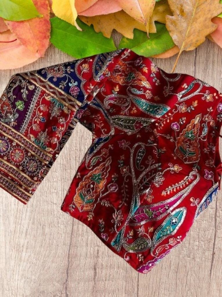 half sleeve ready made padded 1748519833 Half Sleeve Ready Made Padded Blouse