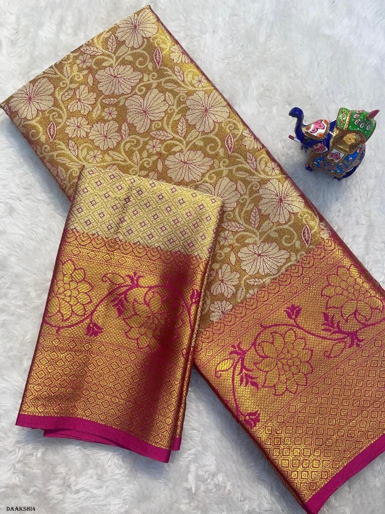 handloom kanjivaram pattu silk 1719319962 Handloom kanjivaram pattu silk saree with blouse