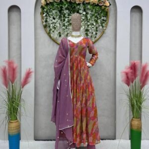 Havy Faux Georgette febric and Digital print Designer Nayra Cut Suit