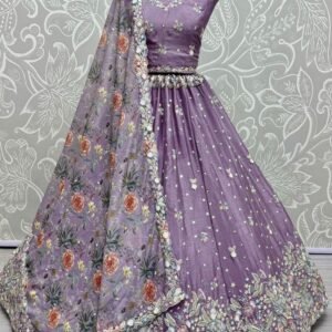 Heather Designer Wedding Lehenga Choli With Attractive Look