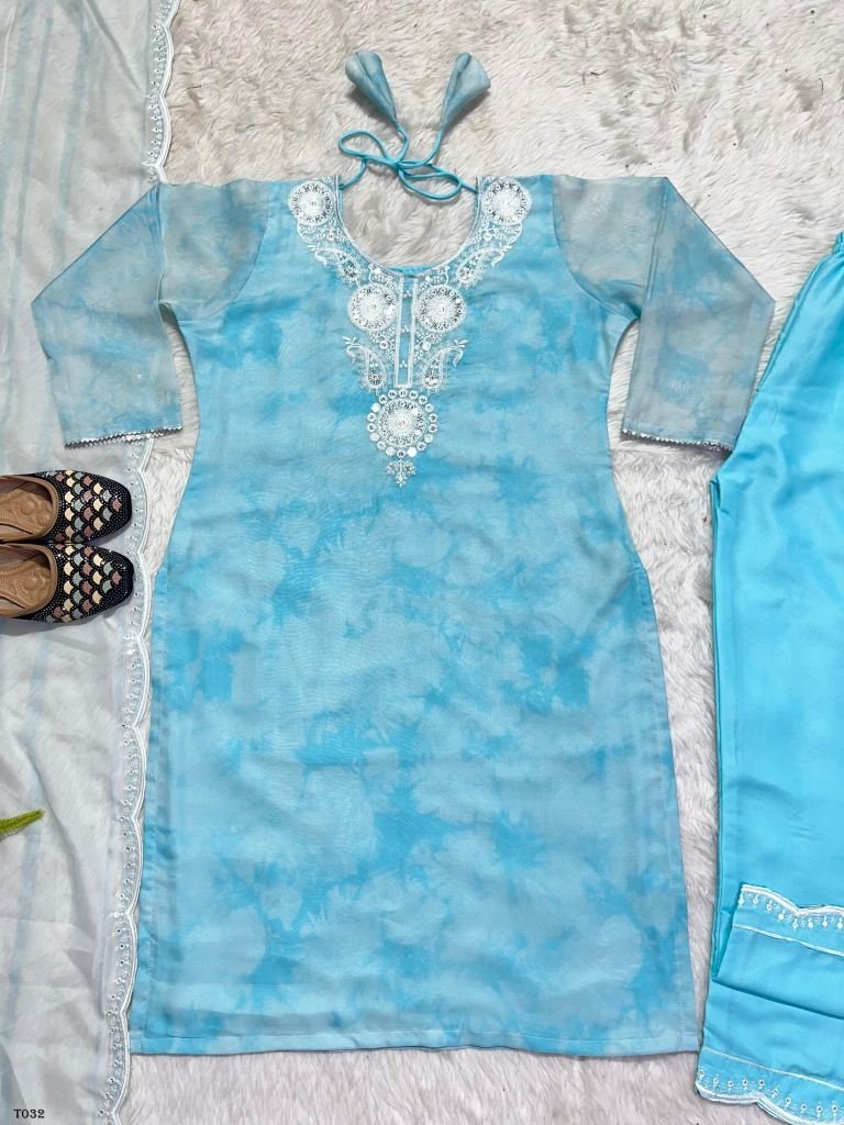heavy pure embroidery suit wit 1718026159 Party Wear Embroidery Sky Blue Suit With Digital Print