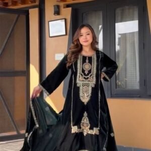 Winter Wear Heavy Velvet Kurti pant Set