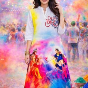 Holi Special Ethnic Kurti for Women