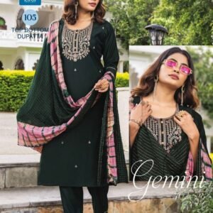 Jamini Straight Cut Work Roman Silk Kurtis