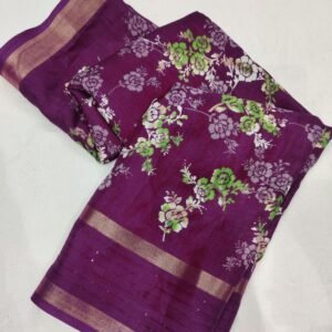 Jamli Fancy Sequins Crape Silk Saree