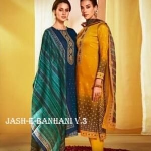 JASH E BANHANI V 3 By Mumtaz Arts Jam Satin Ready Made Suit