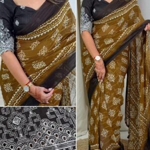 Jhalki Heavy Georgette Zari Work Saree