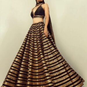 Kasturi Silk Lehenga Choli With Sequence and Dori Work