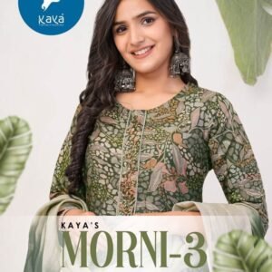 Kaya Kurti Presents Morni 3 Chanderi Foil Print Kurti Set