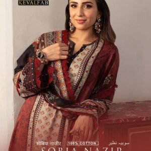 Keval Fab Present SOBIA NAJIR Cotton Dress Material
