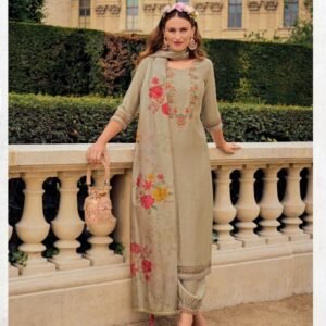 Khawaish Handwork Viscose Silk Kurtis With Afghani Style Bottom