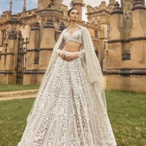 Ladies Exclusive Sequence Work Net Lehenga Choli With Attach Can Can