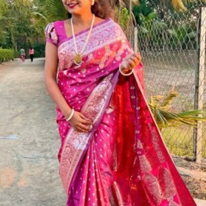 Latest Arrival Rich Pallu Pure Banarasi Silk Saree