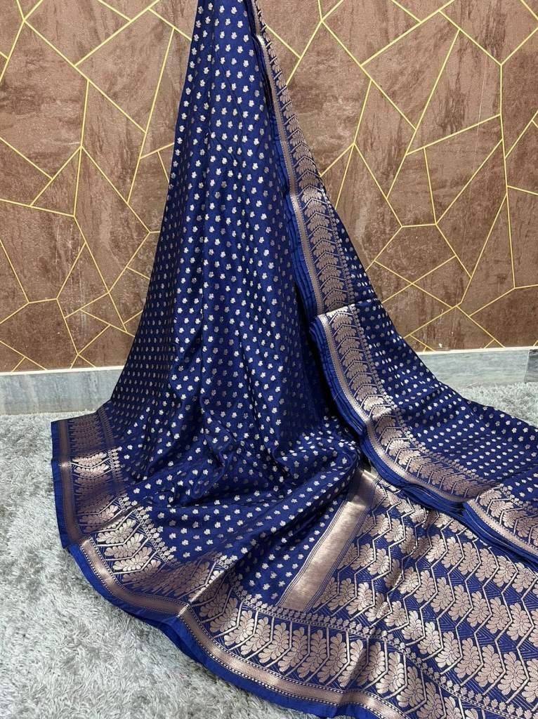 latest banarasi warm dyeable s 1711621541 Latest Banarasi Warm Dyeable Soft Silk Saree Full body booti Weaving