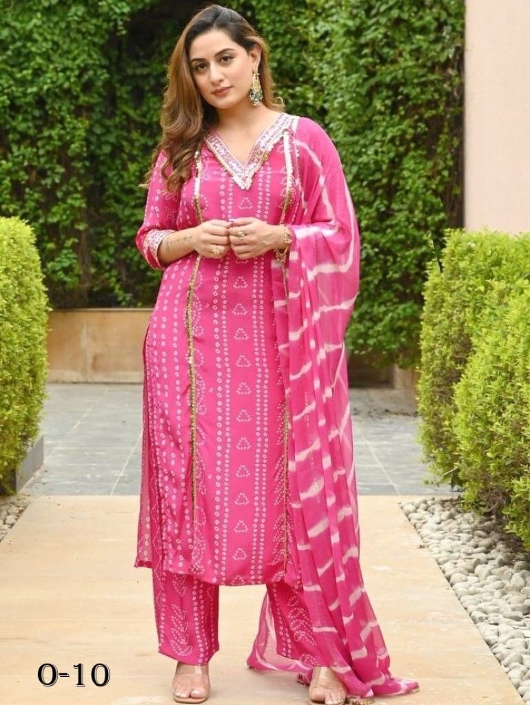 latest cotton pink kurtis with 1721655099 Latest Cotton Pink Kurti With Gotta Patti Work