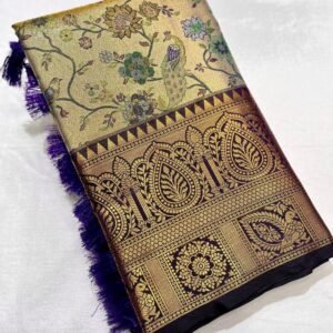 Latest Dharmavaram Silk Zari Weaving Wine Saree