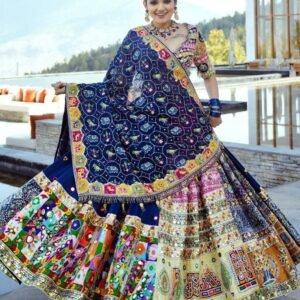 Latest Digital Printed Muslin Cotton Lehenga Choli With 1 Mtr Unstitch Blouse