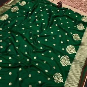 Latest Green Paakhi Soft Banarasi Silk Saree