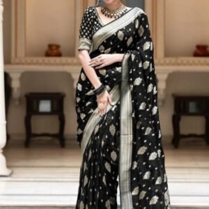 Latest Launch Black Silk Saree