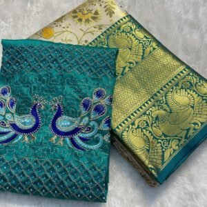 Latest Launch Katali hand Work Silver saree