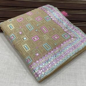 Latest Launch Luxurious Georgette Olive Color Saree