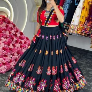 Latest Launch Luxurious Rayon Black Lehenga Choli