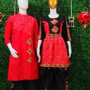 Latest Navratri Combo Red Men Kurta and Kediya With Dhoti