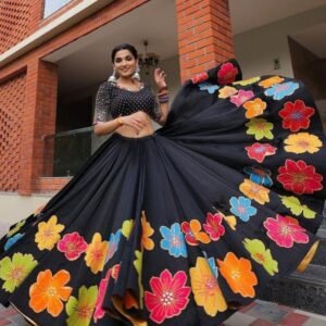 Latest Navratri Special Black Lehenga Choli