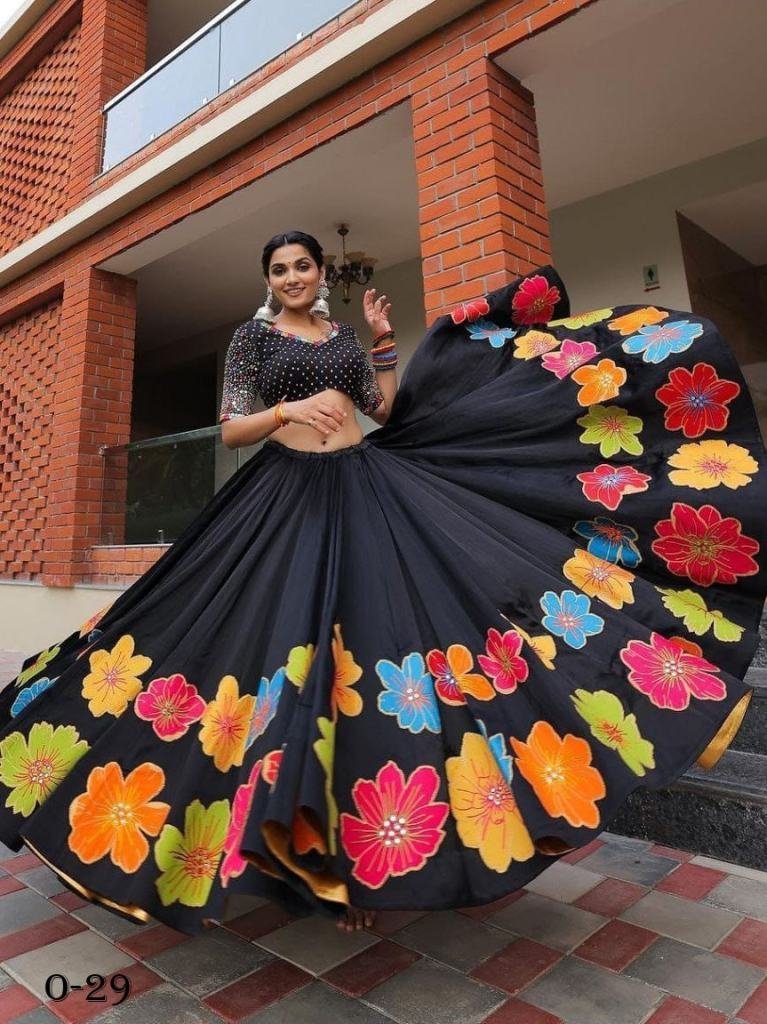 latest navratri special black 1722341787 Latest Navratri Special Black Lehenga Choli