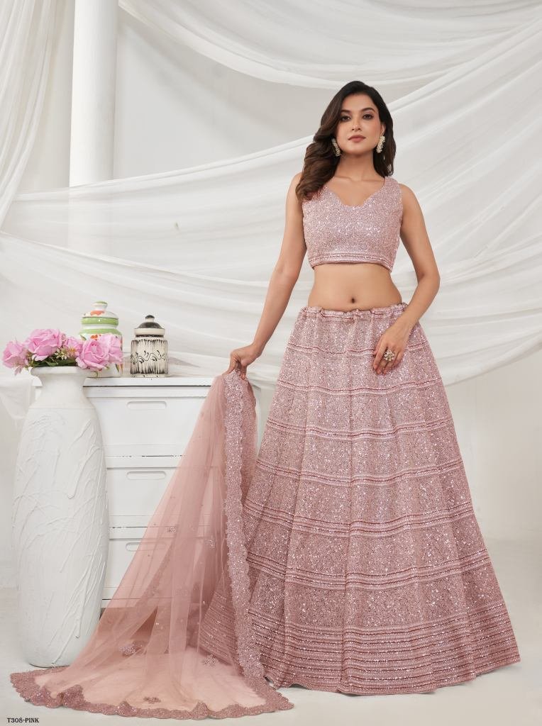 latest pink soft net embroider 1723021397 Latest Pink Soft Net Embroidery Work Lehenga Choli
