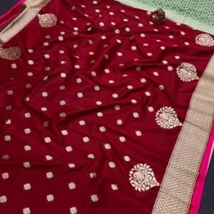 Latest Red Paakhi Soft Banarasi Silk Saree