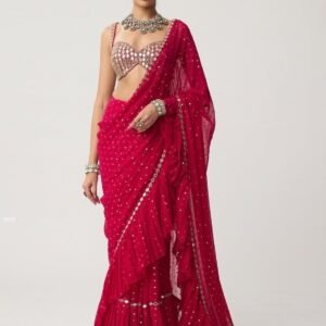 Launching Bollywood Style Pleated Ready To Wear Saree
