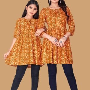 Launching Orange Mother daughter Combo