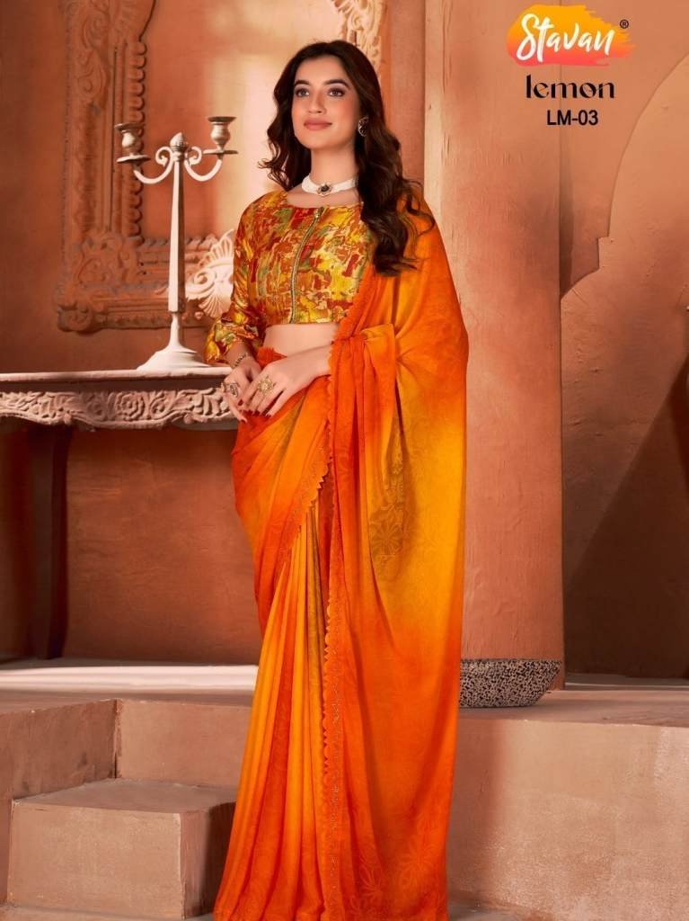 lemon hand print saree with si 1710935441 lemon hand print saree with siroski border stavan