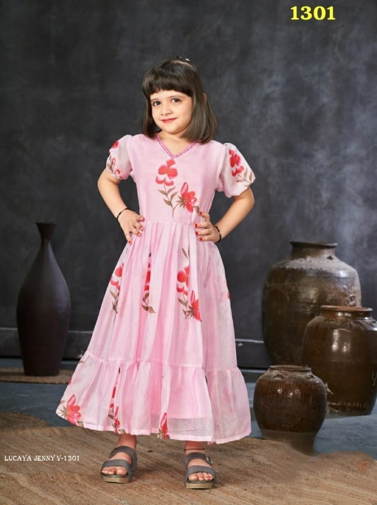 lucaya jenny v 1301 digital pr 1713520146 Lucaya Jenny V 1301 Digital Printed Kids Girls Frock