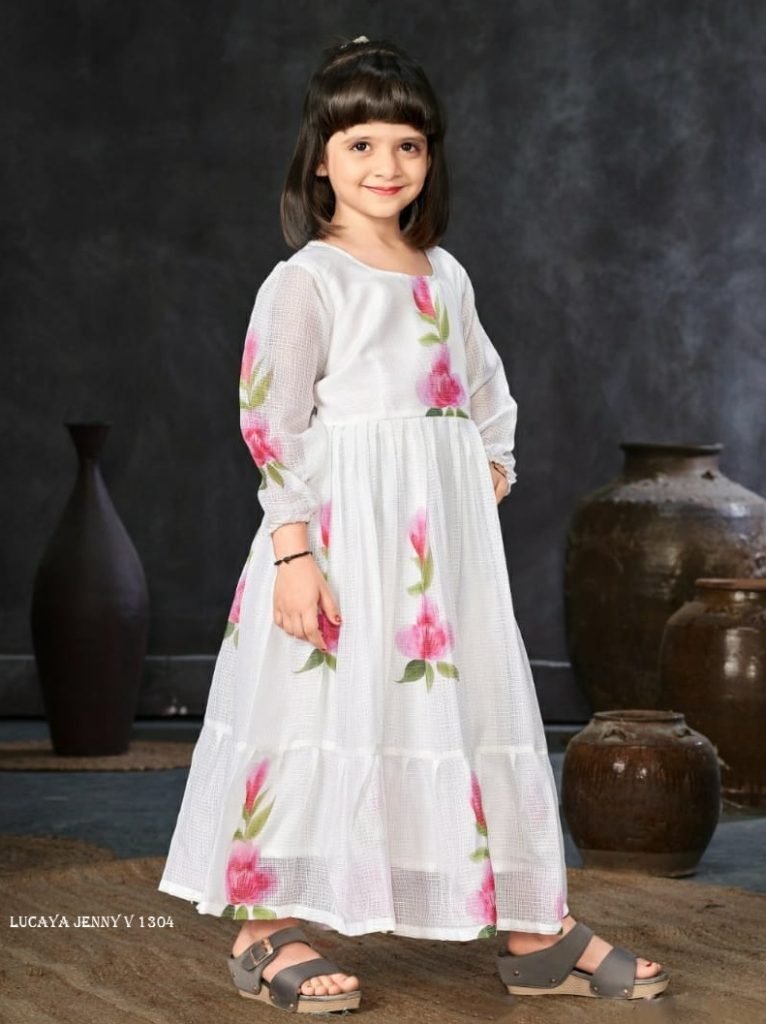 lucaya jenny v 1304 digital pr 1713520490 Lucaya Jenny V 1304 Digital Printed Kids Girls Frock