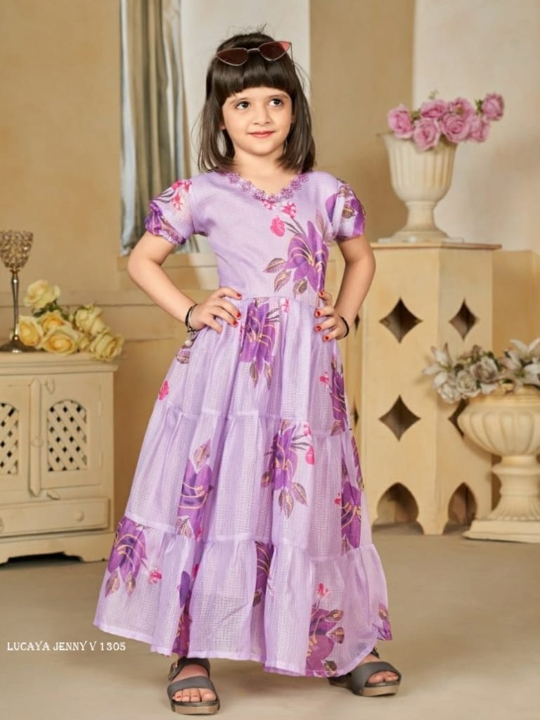 lucaya jenny v 1305 digital pr 1713520605 Lucaya Jenny V 1305 Digital Printed Kids Girls Frock