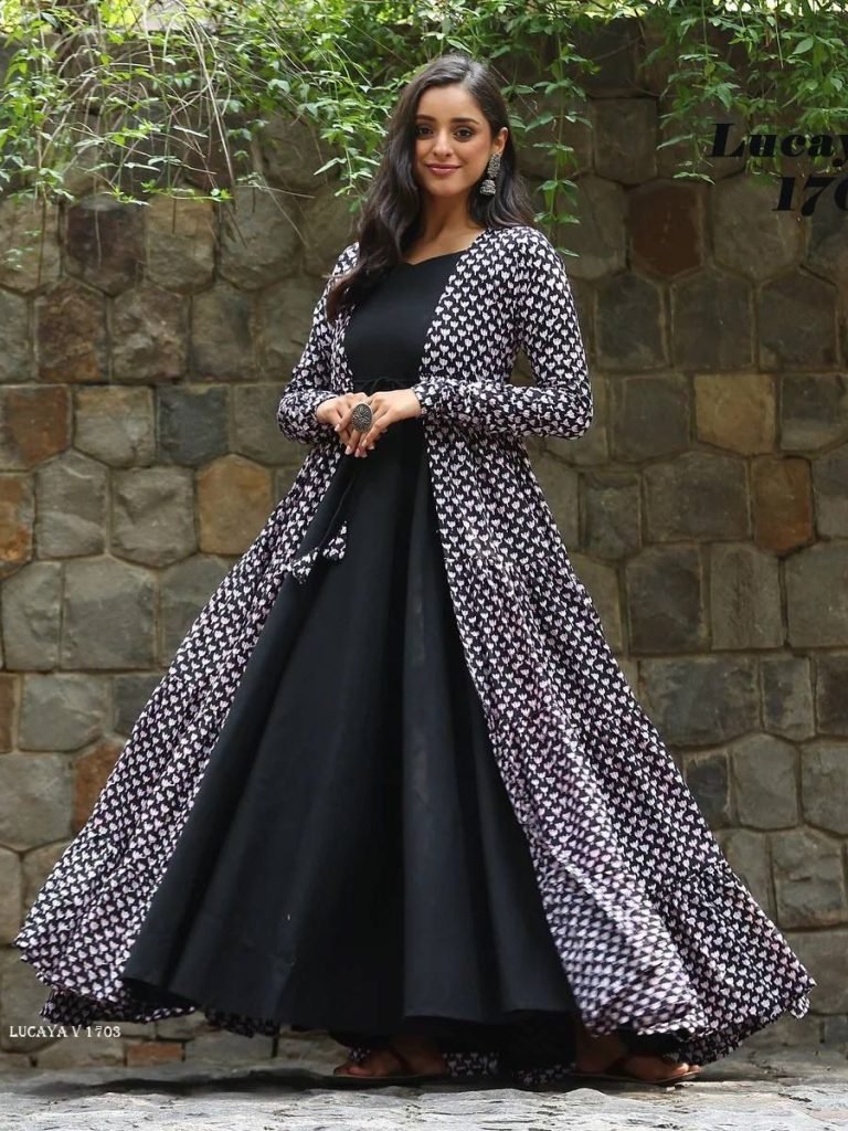 lucaya v 1703 heavy faux georg 1713519253 LUCAYA V 1703 Heavy Faux Georgette Silk Shrug Gown